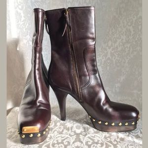 Miu Miu by Prada Platform Heeled Boots